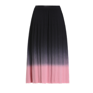 Women's Merino Gradient Pleated Skirt833240157782258