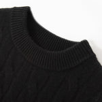 将图片加载到图库查看器，Rich Cable-Knit Merino Sweater
