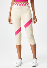 Load image into Gallery viewer, Women’s High-Waist Checkered Cropped Pants
