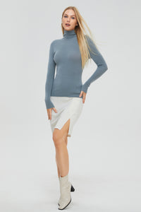 Fitted Turtleneck Sweater (Cashmere & Merino Wool)833235197296882