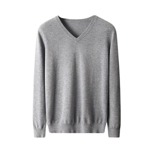 Solid V-Neck Merino Sweater3133212167061746