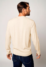 将图片加载到图库查看器，Pure Crew Neck Merino-Cashmere Sweater
