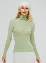 Load image into Gallery viewer, Fitted Turtleneck Sweater (Cashmere &amp; Merino Wool)
