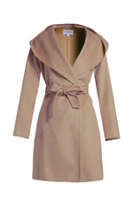 Load image into Gallery viewer, Women&#39;s Wool Hooded Coat
