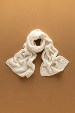 Load image into Gallery viewer, Solid Cable-Knit Cashmere Scarf
