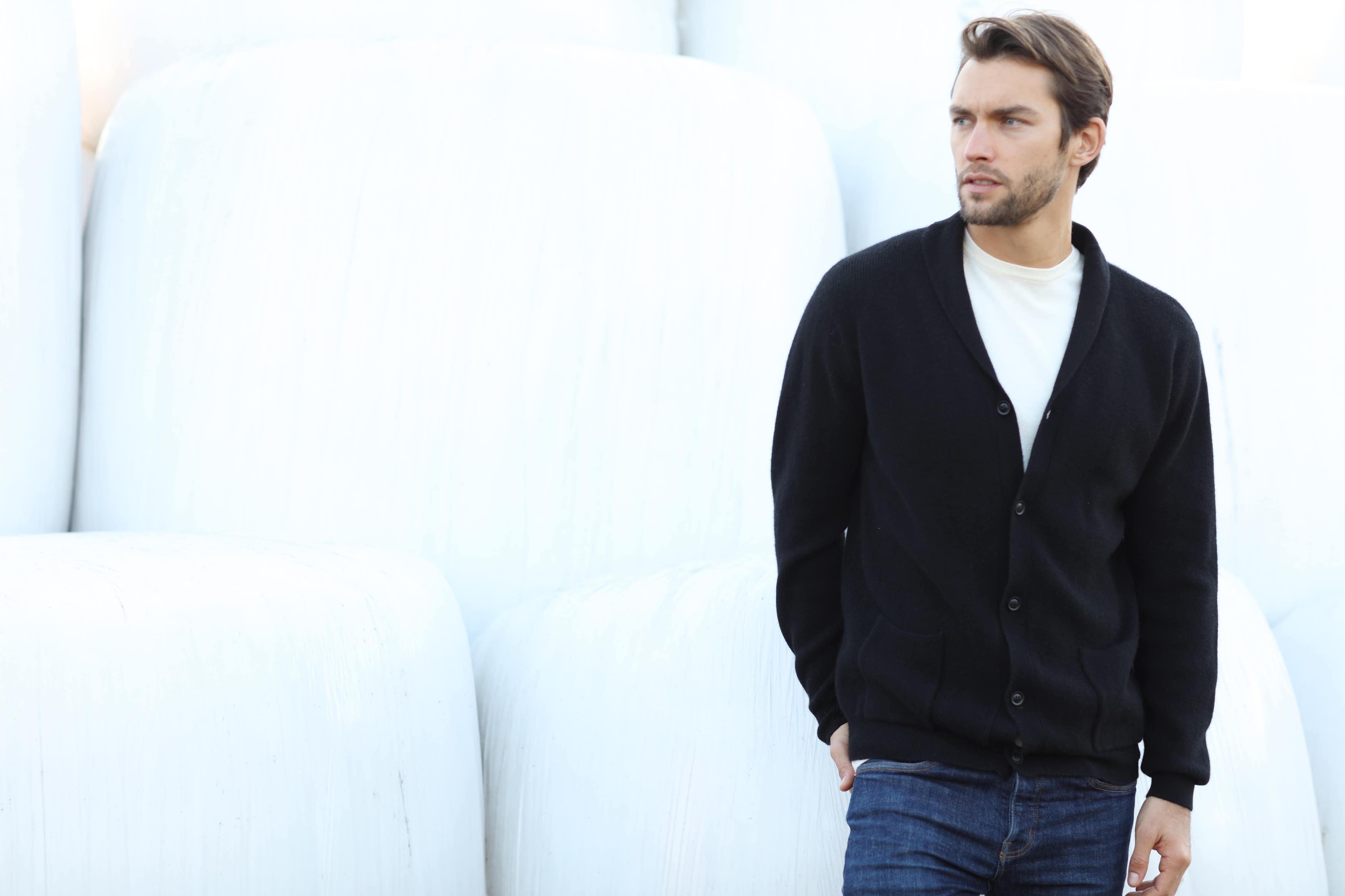 Merino Wool | Cardigan Jacket | Men Sweater | Bellemere New York