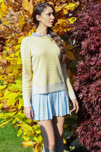 Tweed Merino Pullover With Pearl Collar1528858120241394