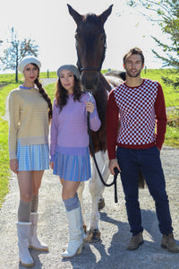 Tweed Merino Pullover With Pearl Collar1628858120306930