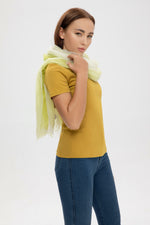 Carica l&#39;immagine nel visualizzatore di Gallery, 160 classic women v neck mercerized cotton t shirt
