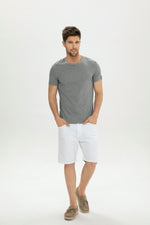 Lade das Bild in den Galerie-Viewer, Grey Mercerized cotton Men T-shirt
