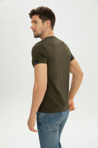 Men Crew-Neck Cotton T-Shirt (185G)620889976864936
