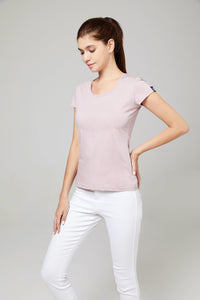 Posh Women's Cotton U Sharp T shirt ( 135g)420864125665448