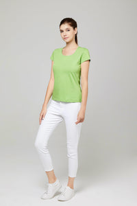 Posh Women's Cotton U Sharp T shirt ( 135g)720864125763752