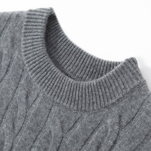 Rich Cable-Knit Cashmere Sweater4026777012535538