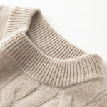 Lade das Bild in den Galerie-Viewer, Rich Cable-Knit Cashmere Sweater
