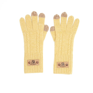 Cable-Knit Touch-screen Cashmere Gloves931425260912882