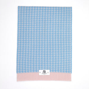 Houndstooth Scarf (Multicolor Cashmere with Rib Details)1231425049624818