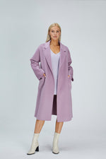 Lade das Bild in den Galerie-Viewer, Coat with Belt (Classic Knit Ribbed)
