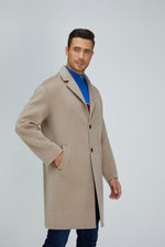 Lade das Bild in den Galerie-Viewer, Wool Blend | Men Coat | Long Coat | Wool Coat | Bellemere New York
