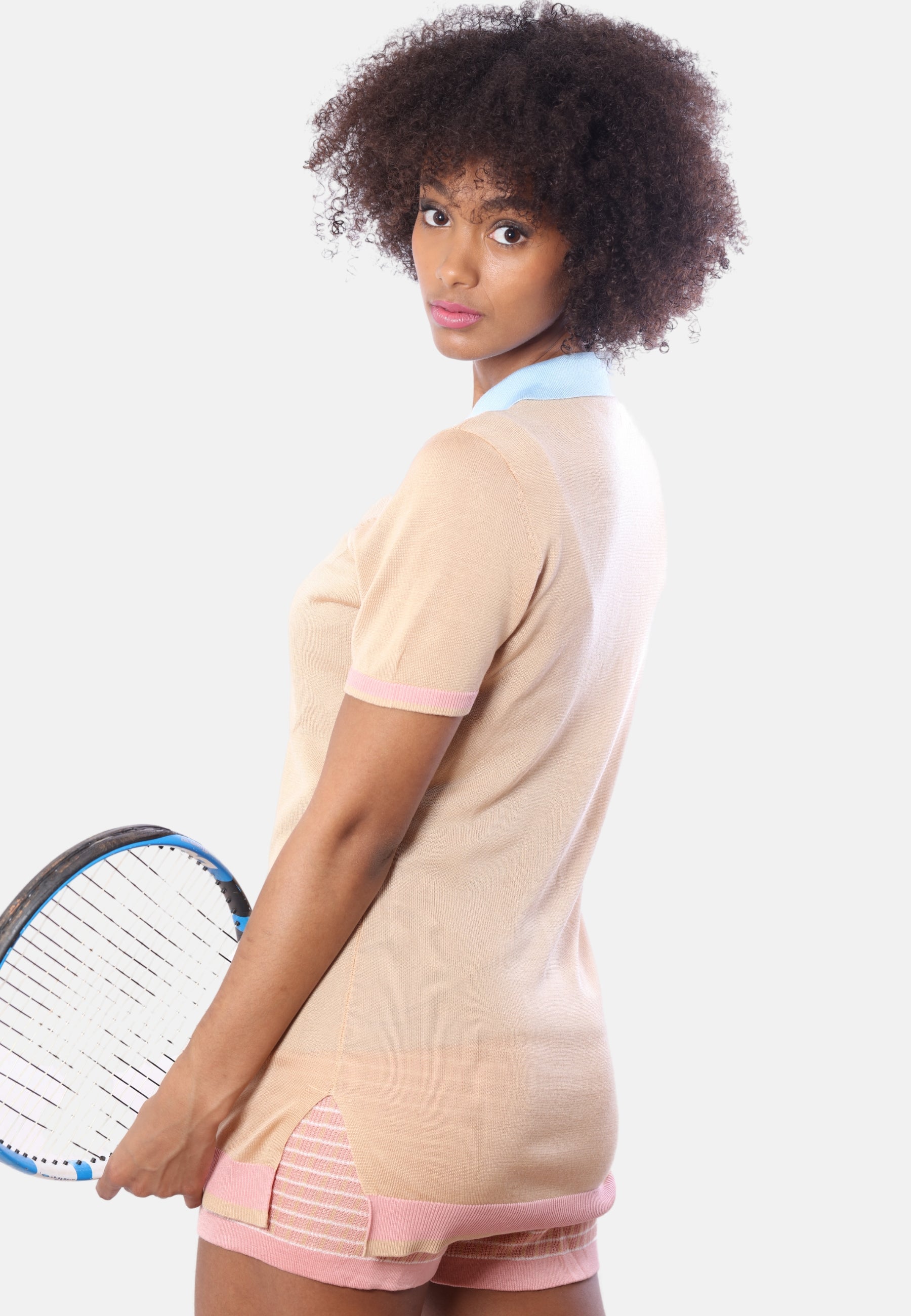 Fitted Tencel Tennis Dress & Shorts Set