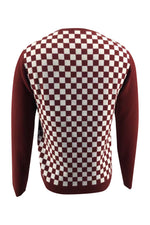 Load image into Gallery viewer, Merino Wool Cashmere | Winter Checkered Sweater | Checkered Long Sleeve | Bellemere New York
