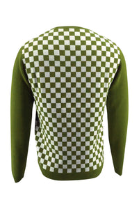 Checker Print Cashmere Merino Sweater832163807690994