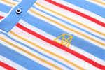 Lade das Bild in den Galerie-Viewer, Fantasy Stripe Multicolor Tencel Polo | Stripe Multicolor Size S M L XL XXL | Bellemere New York 100% Sustainable Fashion | 100% Tencel | Tennis &amp; Golf Polo Shirt
