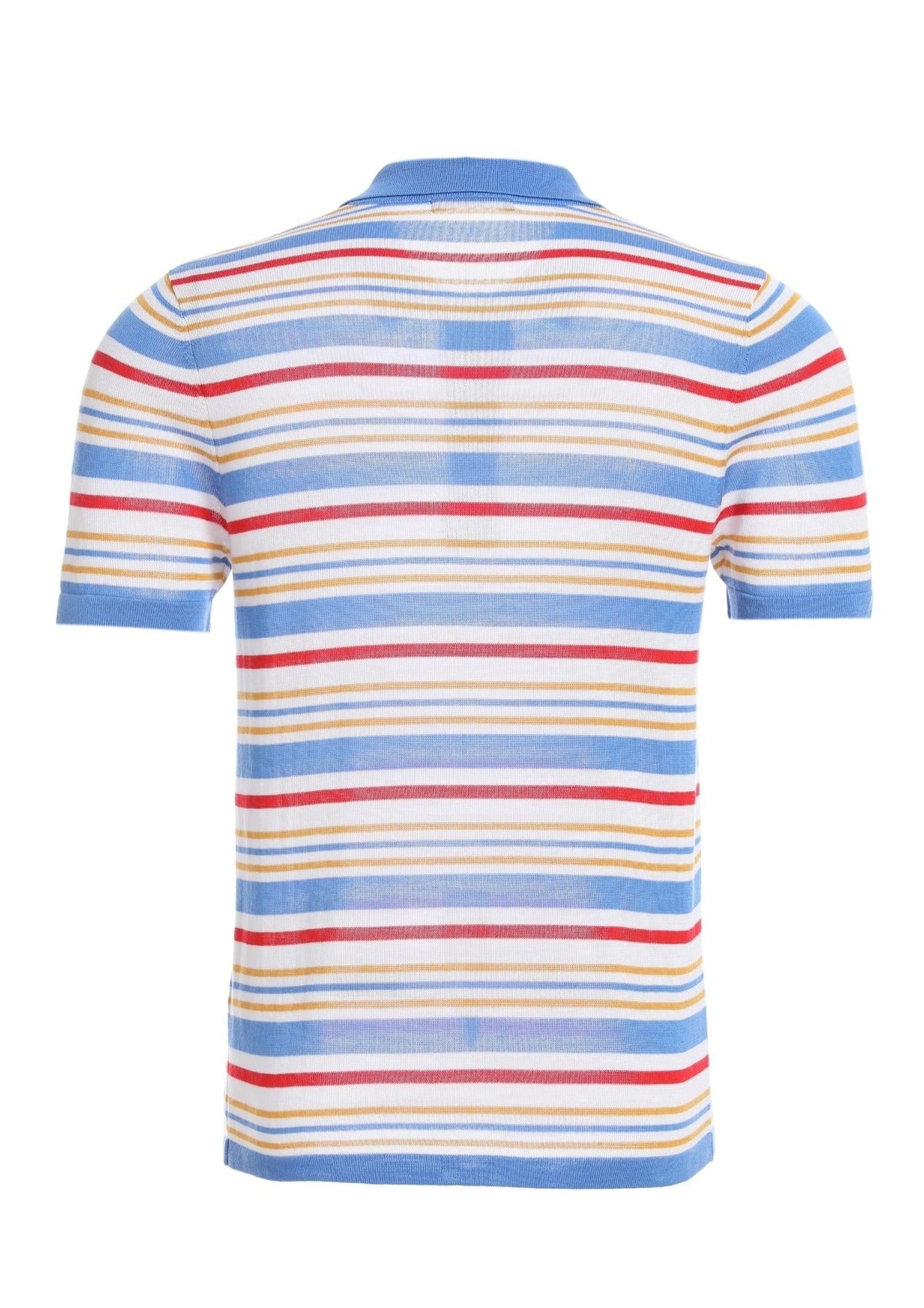 Fantasy Stripe Multicolor Tencel Polo | Stripe Multicolor Size S M L XL XXL | Bellemere New York 100% Sustainable Fashion | 100% Tencel | Tennis & Golf Polo Shirt