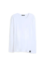 Load image into Gallery viewer, Long Crew Neck Mercerized Cotton T- shirt
