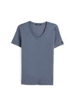 Load image into Gallery viewer, Silky Cotton V Neck  T-Shirt
