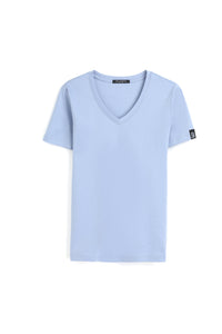 Silky Cotton V Neck  T-Shirt1120889160384680