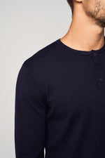 Load image into Gallery viewer, Henley Cotton Cashmere T-shirt
