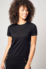Load image into Gallery viewer, Chic Crew Neck Cashmere T-shirt
