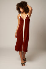 Load image into Gallery viewer, Double V Wool Tank Dress
