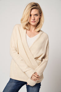 Mock Wrap Sweater (100% Cashmere Knitwear)211329070432424