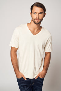 V-Neck Cotton Cashmere T-Shirt311405429702824