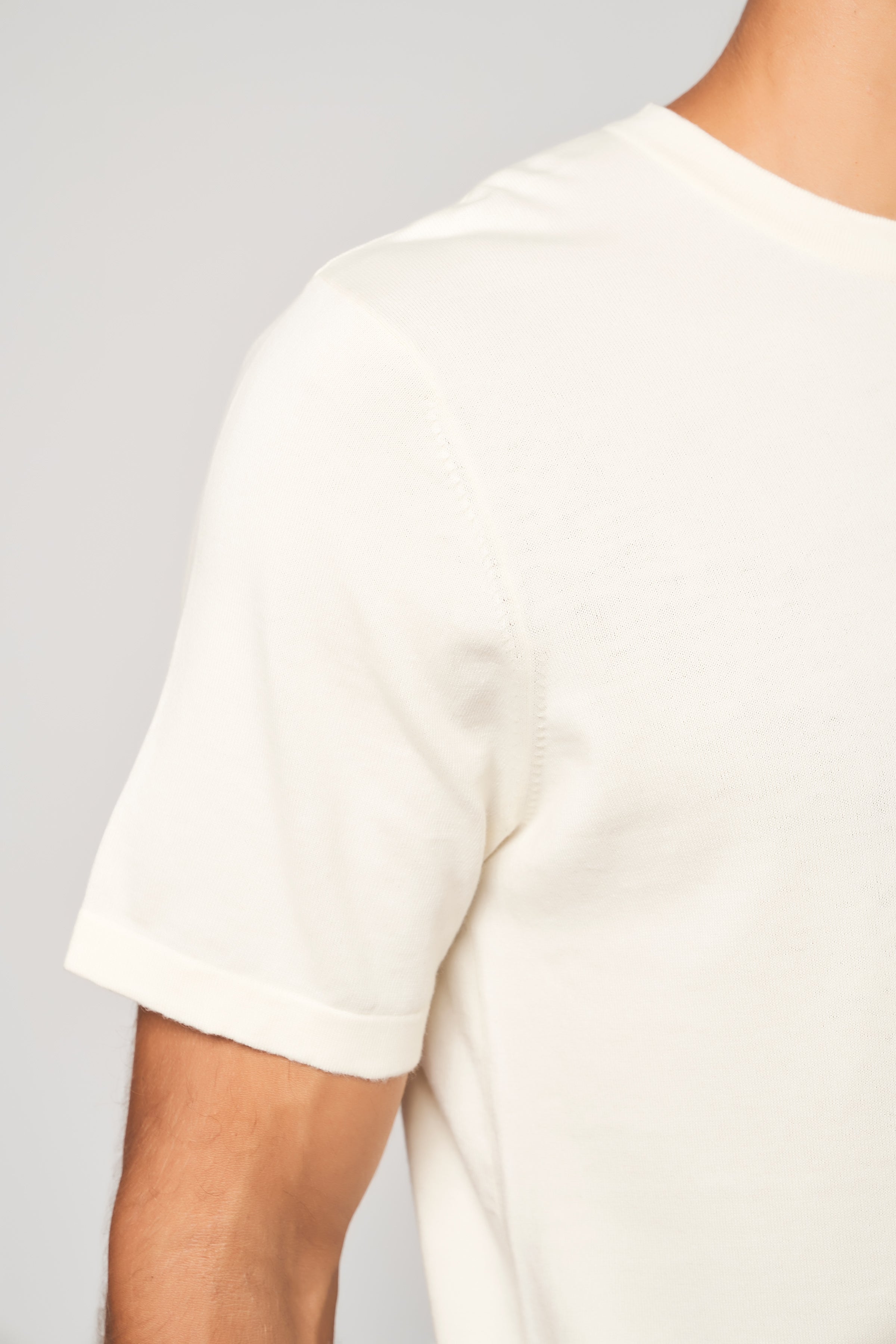 Short-Sleeve Cotton Cashmere T-shirt