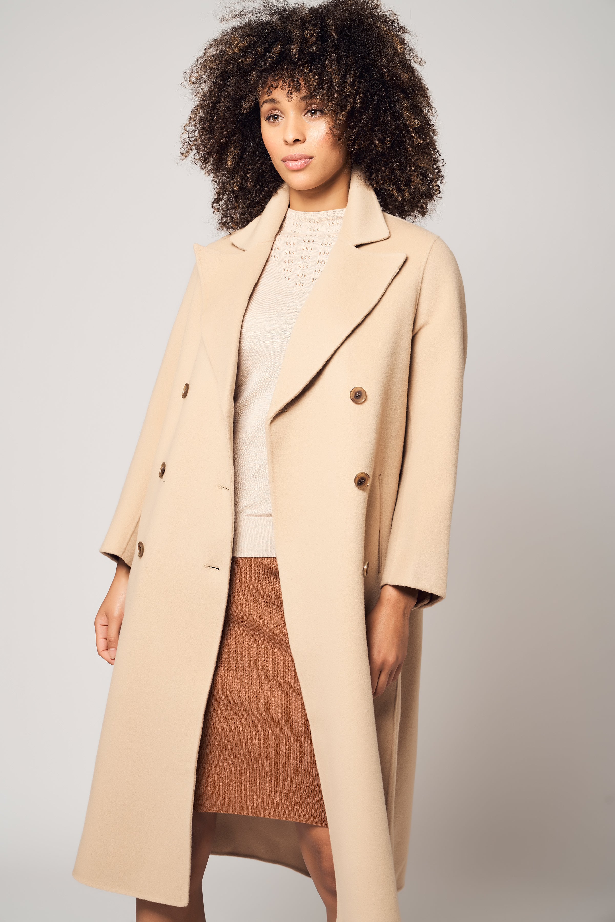 Grand Double-Breasted Wool Coat