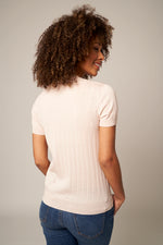 Load image into Gallery viewer, Wide Ribbed Worsted Cashmere T-Shirt
