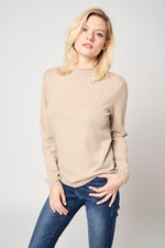 Load image into Gallery viewer, Cashmere | Mock Neck | Women Long Sleeve Sweater | Women Cardigan | Bellemere New York
