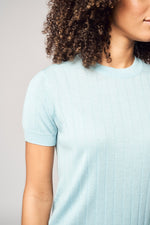 Load image into Gallery viewer, Wide Ribbed Worsted Cashmere T-Shirt
