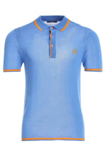 将图片加载到图库查看器，Men’s Two-Tone Contrast Tencel Polo | Blue Size S M L XL XXL | Bellemere New York 100% Sustainable Fashion | 100% Tencel | Tennis &amp; Golf Polo Shirt
