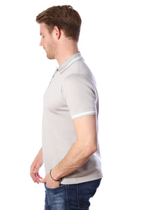 Tencel Polo Shirt with Stripe Detail730400064684274