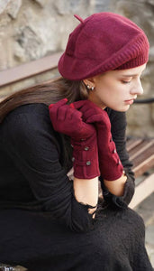 Cashmere Long Gloves with Button231732635762930