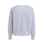 将图片加载到图库查看器，Cashmere | Brushed V-Neck Sweater | Women Brushed Long Sleeve Sweater | Bellemere New York
