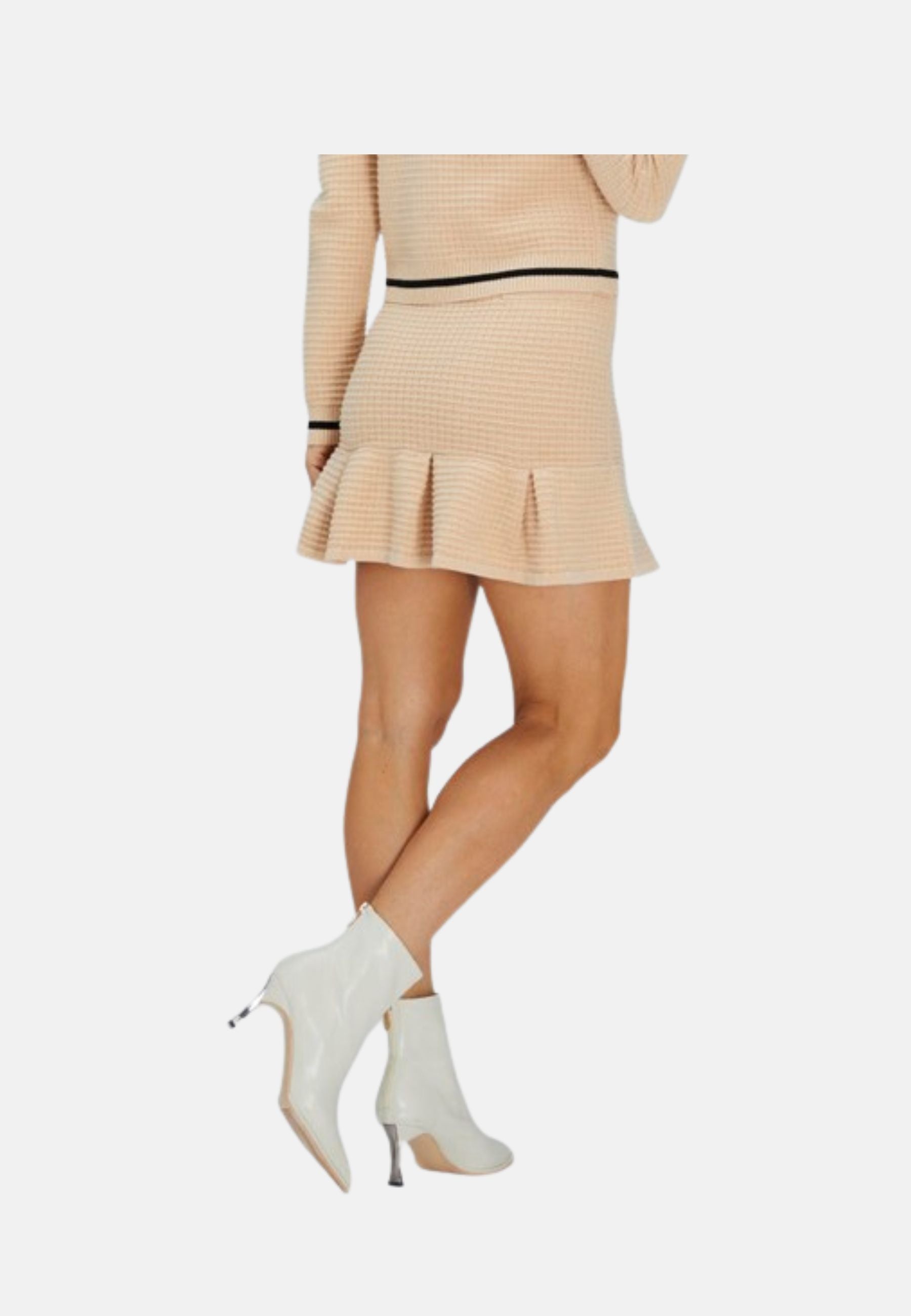 Merino Wool Cashmere | Merino Wool Mini Skirt | Winter Mini Skirt | Bellemere New York