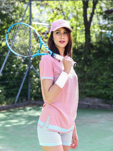 Fitted Tencel Tennis Dress & Shorts Set1921732102504616