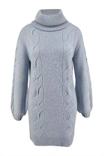 Carica l&#39;immagine nel visualizzatore di Gallery, Merino Wool Cashmere | Turtle Neck Sweater | Women Turtle Neck Long Sleeve Sweater | Bellemere New York
