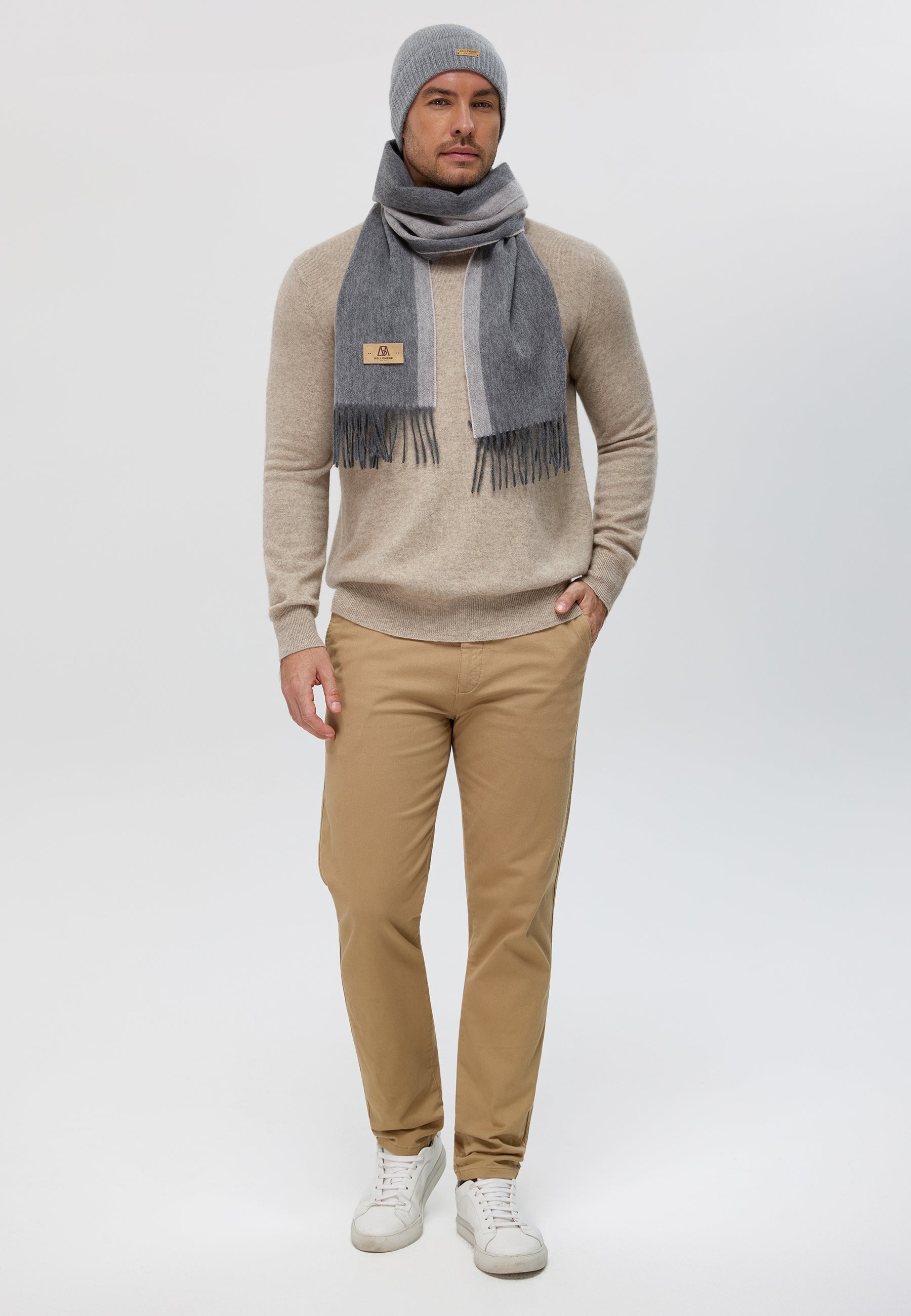 Duo-Color Cashmere Scarf