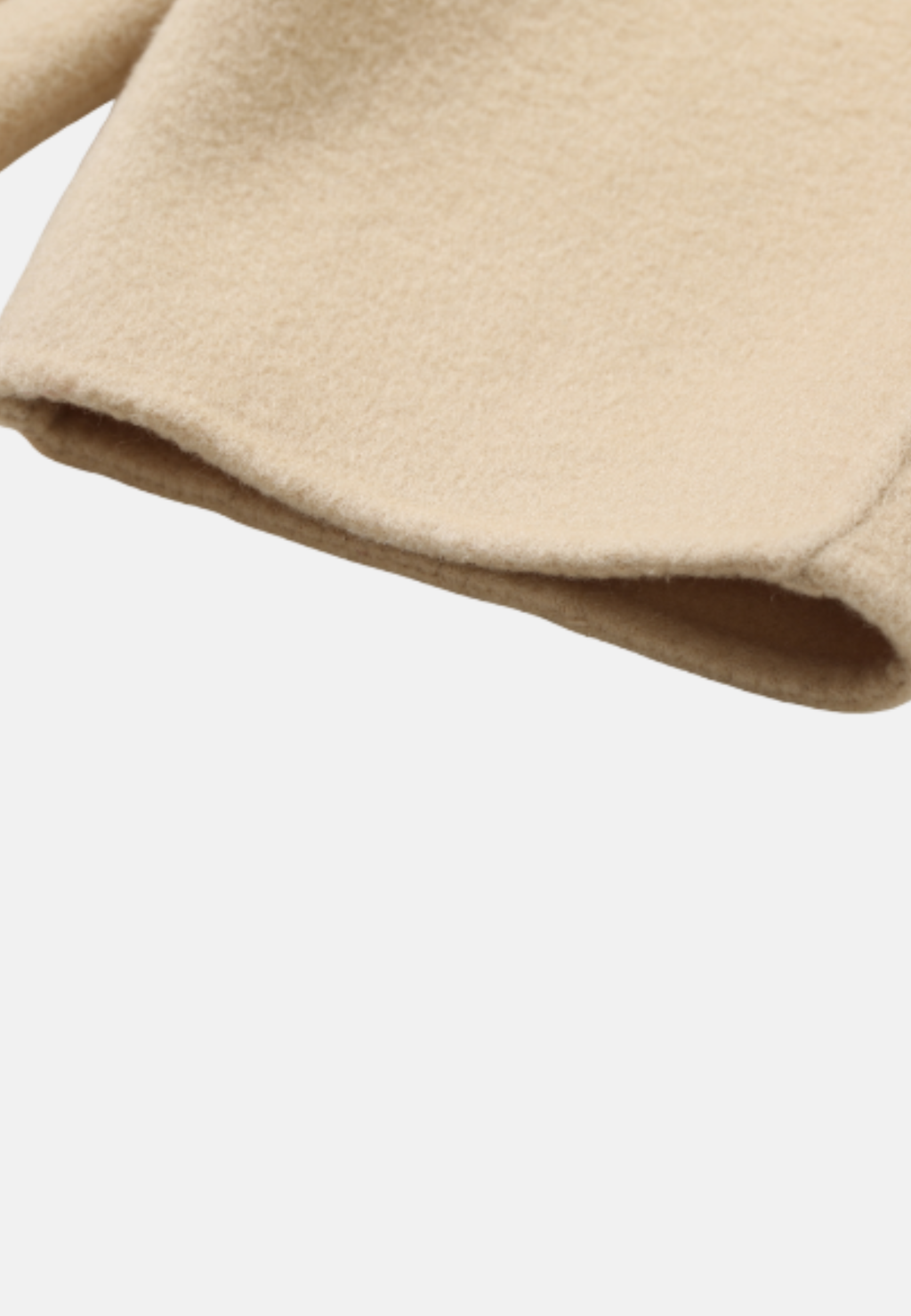 Manteau en laine beige